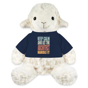 Keep Calm Architect Saying Architect Gift - MiniFeet® Sheep Annika - french navy - Front