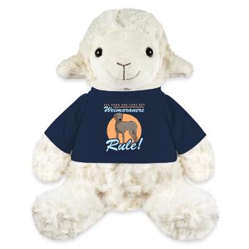 Weimaraner | Hunde Hundebesitzer Geschenk - MiniFeet® Schaf Annika - French Navy - Vorne
