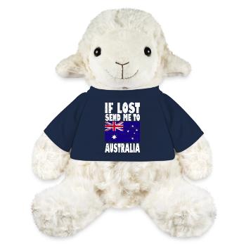 Drapeau de l’Australie - Mouton en peluche Annika MiniFeet® - bleu marine - Devant