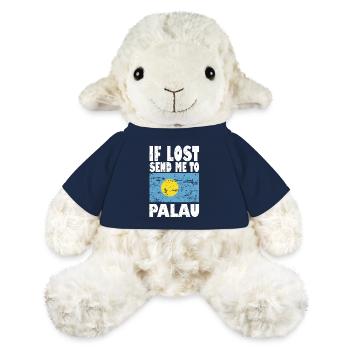 Dicton du drapeau des Palaos - Mouton en peluche Annika MiniFeet® - bleu marine - Devant