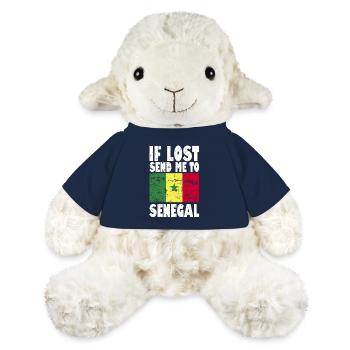 Senegal Flag Saying - MiniFeet® Sheep Annika - french navy - Front