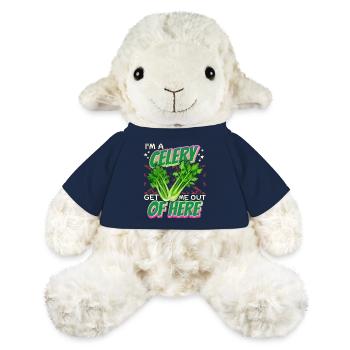 Céleri, drôle de dire que je suis-A-Céleri - Mouton en peluche Annika MiniFeet® - bleu marine - Devant