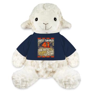 41. Geburtstag 41 Jahre alt Vintage-Design, Spruch - MiniFeet® Schaf Annika - French Navy - Vorne