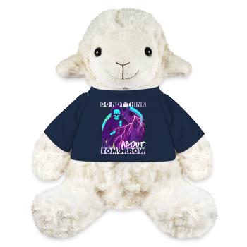 Horreur Grim Reaper, Grim Reaper, dicton drôle - Mouton en peluche Annika MiniFeet® - bleu marine - Devant