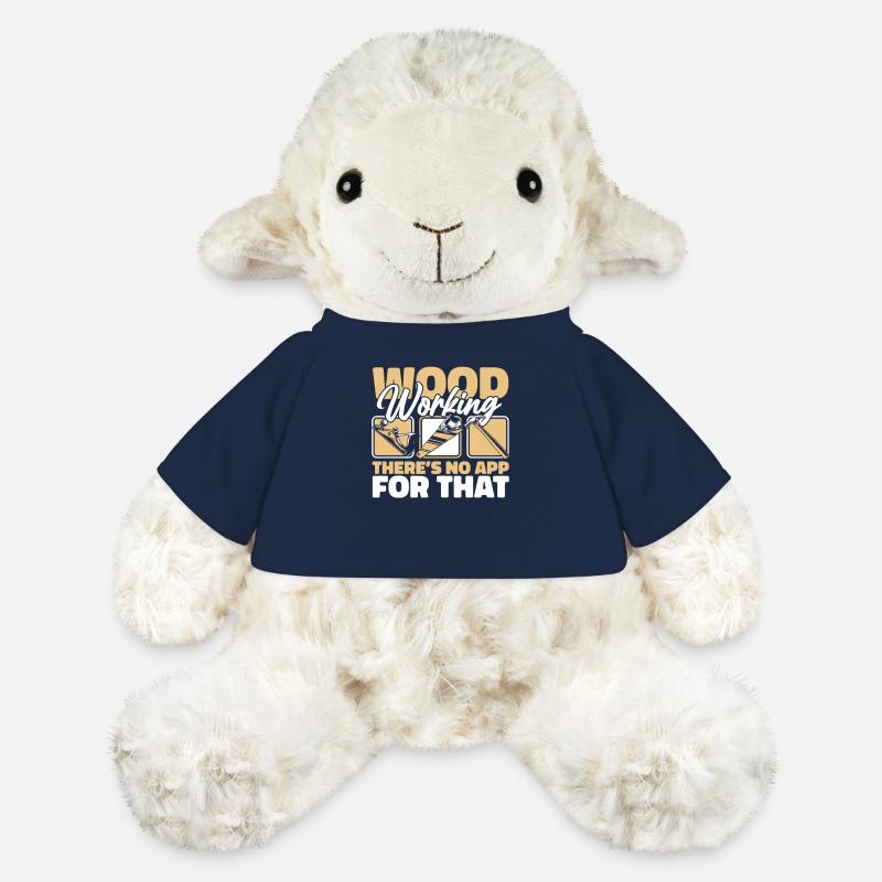 Menuisier Menuiserie - Mouton en peluche Annika MiniFeet® - bleu marine