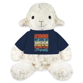 Sarcasme d’astronome Drôle d’astronome - Mouton en peluche Annika MiniFeet® - bleu marine - Devant