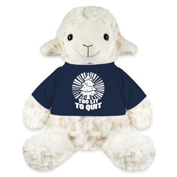 Christmas Tree Too Lit To Quit Funny Xmas Gift - MiniFeet® Sheep Annika - french navy - Front