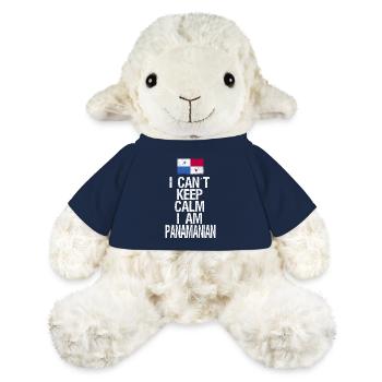 Je ne peux pas rester calme Je suis Panamese - Mouton en peluche Annika MiniFeet® - bleu marine - Devant