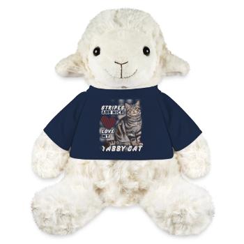 Cat, striped cat, tabby-cat funny saying - MiniFeet® Sheep Annika - french navy - Front