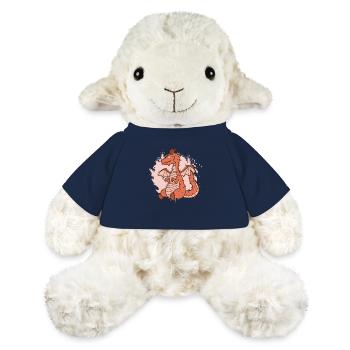 Baby dragon sits cute fantasy animal - MiniFeet® Sheep Annika - french navy - Front