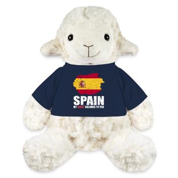 Drapeau de l’Espagne - Mouton en peluche Annika MiniFeet® - bleu marine - Devant