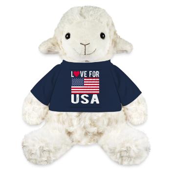 Drapeau de cerf - Mouton en peluche Annika MiniFeet® - bleu marine - Devant