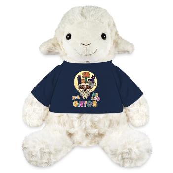 Dia de Los Gatos Cat Défenseur des droits des animaux - Mouton en peluche Annika MiniFeet® - bleu marine - Devant