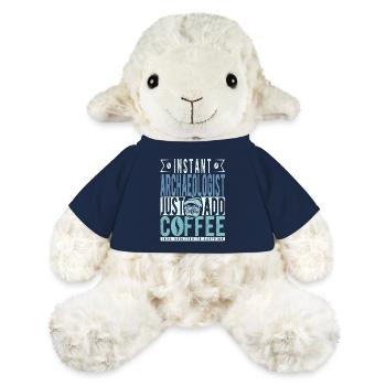 Buchalter Kaffee Spruch - MiniFeet® Schaf Annika - French Navy - Vorne