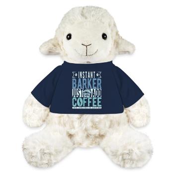 Buchalter Kaffee Spruch - MiniFeet® Schaf Annika - French Navy - Vorne
