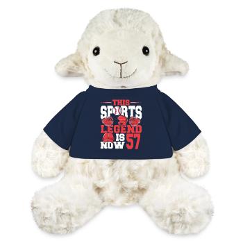 Cette légende du sport a maintenant 57 ans, match de baseball - Mouton en peluche Annika MiniFeet® - bleu marine - Devant