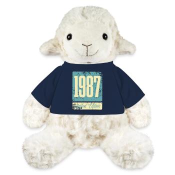 1987 Born Birthday Year of birth - MiniFeet® Sheep Annika - french navy - Front