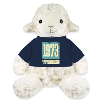 1973 Anniversaire de naissance Année de naissance - Mouton en peluche Annika MiniFeet® - bleu marine - Devant