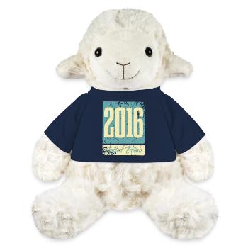 2016 Anniversaire de naissance Année de naissance - Mouton en peluche Annika MiniFeet® - bleu marine - Devant