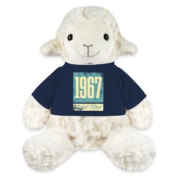 1967 Anniversaire de naissance Année de naissance - Mouton en peluche Annika MiniFeet® - bleu marine - Devant