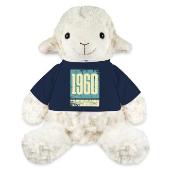 1960 Anniversaire de naissance Année de naissance - Mouton en peluche Annika MiniFeet® - bleu marine - Devant