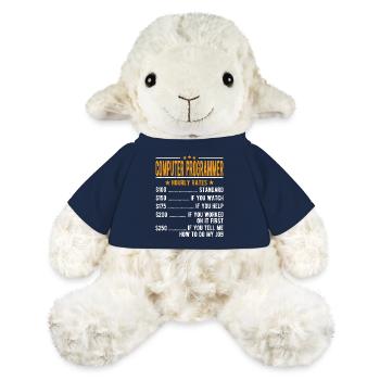 Programmeur informatique salaire horaire - Mouton en peluche Annika MiniFeet® - bleu marine - Devant