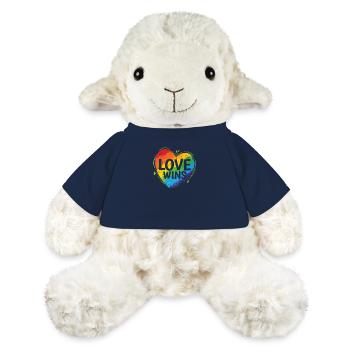 Love wins LGBT tolerance rainbow colors - MiniFeet® Sheep Annika - french navy - Front