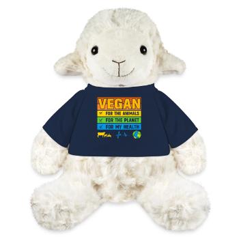 Vegan for the animals for the planet for the healt - MiniFeet® Sheep Annika - french navy - Front