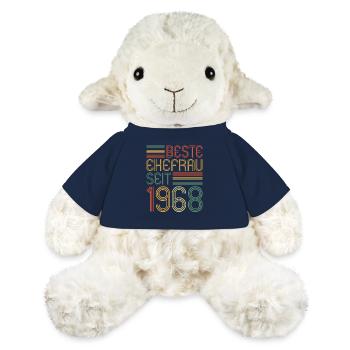 55. Hochzeitstag Beste Ehefrau seit 1968 - MiniFeet® Schaf Annika - French Navy - Vorne