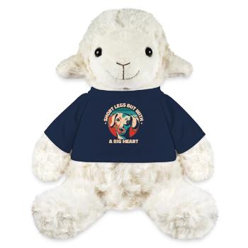 Chien teckel - Mouton en peluche Annika MiniFeet® - bleu marine - Devant