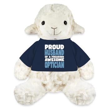 Fière épouse d’un sacré bon opticien - Mouton en peluche Annika MiniFeet® - bleu marine - Devant