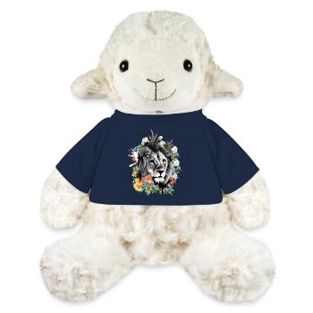 Fleurs de lion - Mouton en peluche Annika MiniFeet® - bleu marine - Devant