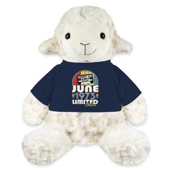 Vintage 1973 Juni Retro Geburtstagsgeschenk - MiniFeet® Schaf Annika - French Navy - Vorne