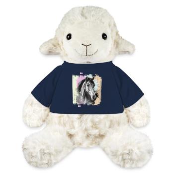 Cheval - Mouton en peluche Annika MiniFeet® - bleu marine - Devant