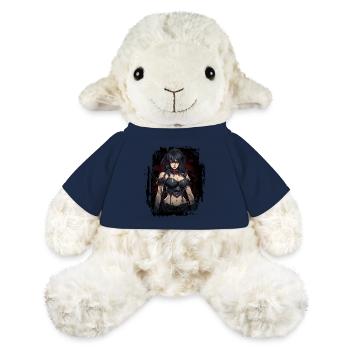 Fille gothique en forme - Mouton en peluche Annika MiniFeet® - bleu marine - Devant
