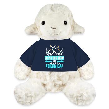 Junggesellenabschied Poltern Polterabend JGA - MiniFeet® Schaf Annika - French Navy - Vorne