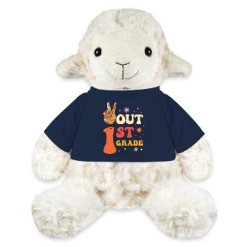 Peace Out 1. Klasse Letzter Schultag - MiniFeet® Schaf Annika - French Navy - Vorne