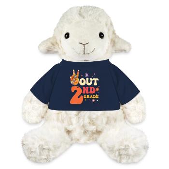 Peace Out 1. Klasse Letzter Schultag - MiniFeet® Schaf Annika - French Navy - Vorne