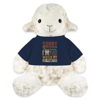 Impression 3D Imprimante 3D Retro Design Slice Print - Mouton en peluche Annika MiniFeet® - bleu marine - Devant