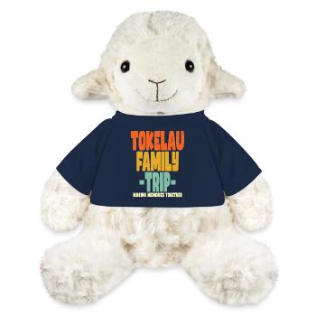 Vacances en famille aux Tokélaou - Mouton en peluche Annika MiniFeet® - bleu marine - Devant