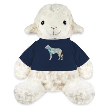 Kangal Berger Chien Race Floral - Mouton en peluche Annika MiniFeet® - bleu marine - Devant