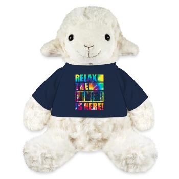 Flair Barman Lustiger Spruch - Mouton en peluche Annika MiniFeet® - bleu marine - Devant
