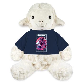 Tokio Asien 80er Japanischer Retro Drache Drachen - MiniFeet® Schaf Annika - French Navy - Vorne