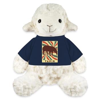 Tapir Rétro Vintage - Mouton en peluche Annika MiniFeet® - bleu marine - Devant