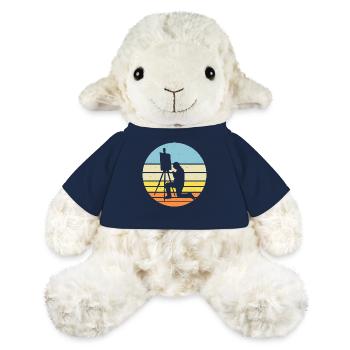 Artiste - Mouton en peluche Annika MiniFeet® - bleu marine - Devant