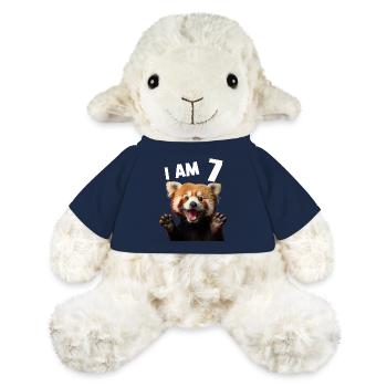 7 Jahre Kleiner Roter Panda Pandas 7. Geburtstag - MiniFeet® Schaf Annika - French Navy - Vorne