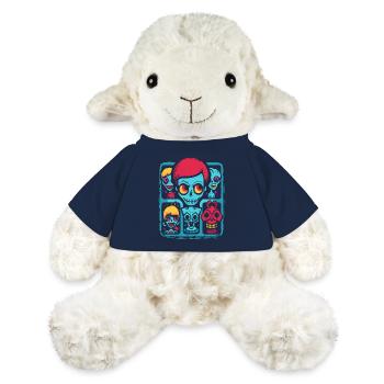 Das lustige Cartoon-Zimmer des Schreckens - MiniFeet® Schaf Annika - French Navy - Vorne