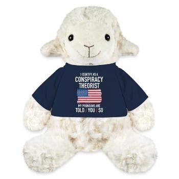 théorie du complot théoricien du complot - Mouton en peluche Annika MiniFeet® - bleu marine - Devant