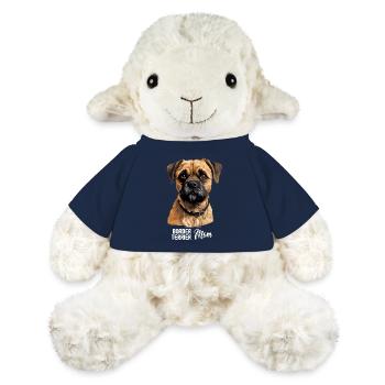 Chien Border Terrier - Mouton en peluche Annika MiniFeet® - bleu marine - Devant