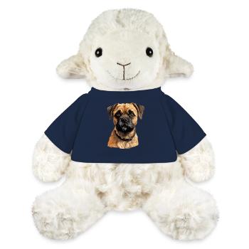 Chien Border Terrier - Mouton en peluche Annika MiniFeet® - bleu marine - Devant